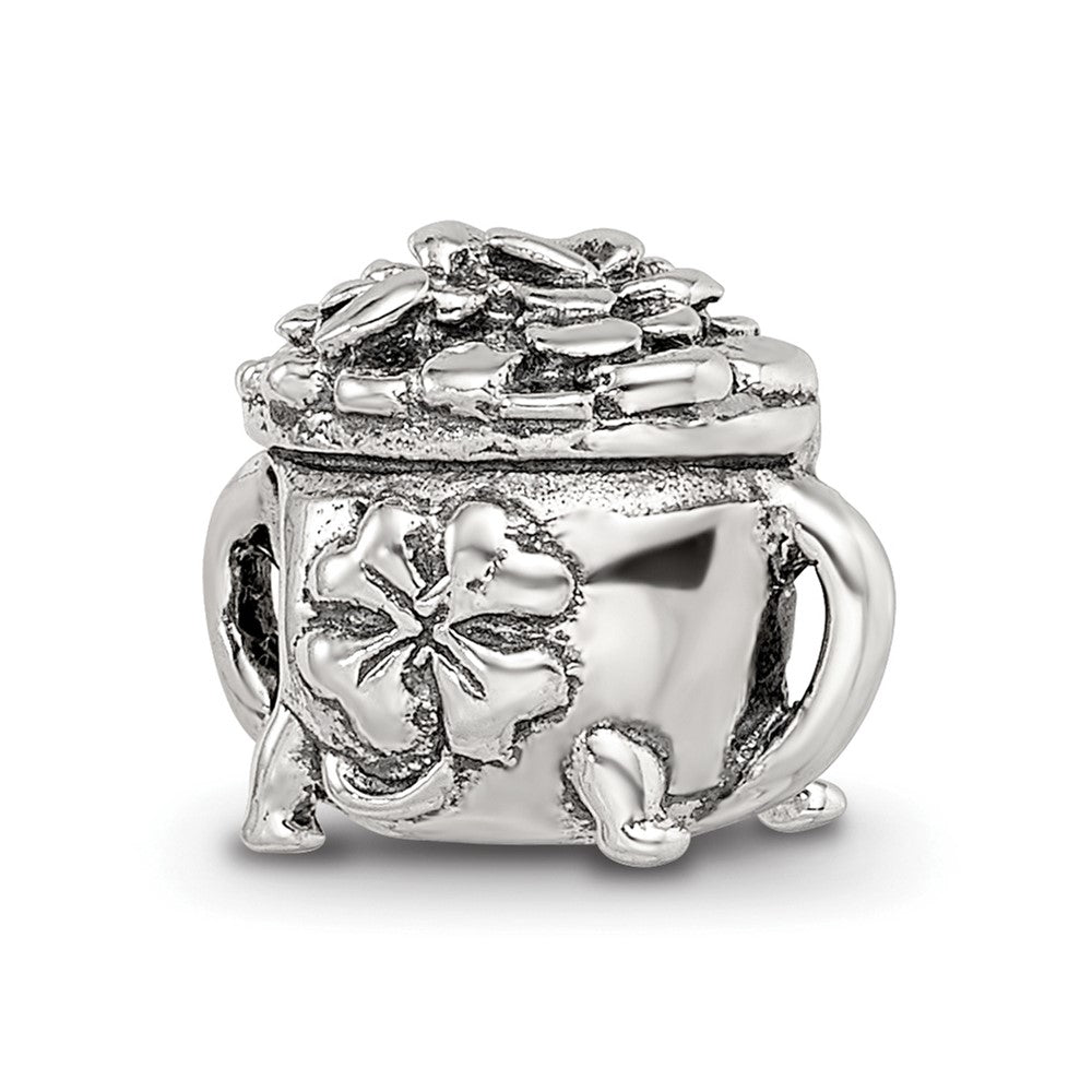 Sterling Silver Reflections Pot-Of-Gold Bead