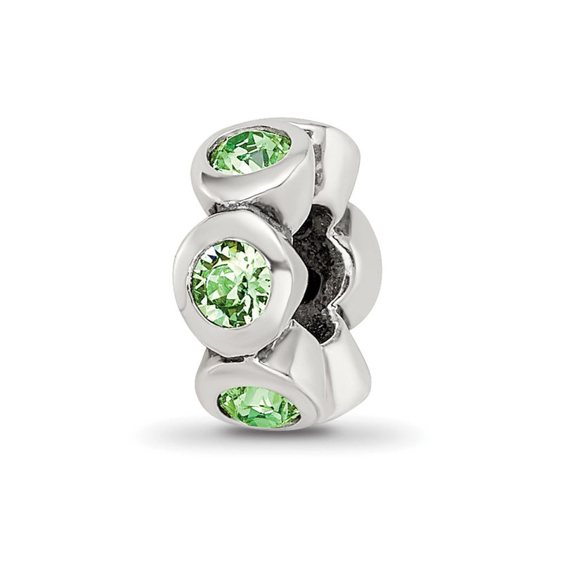 Sterling Silver Reflections August Preciosa Crystal Birthstone Bead