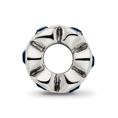 Sterling Silver Reflections Dec Preciosa Crystal Birthstone Bead
