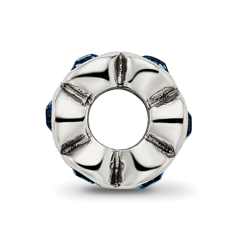 Sterling Silver Reflections Dec Preciosa Crystal Birthstone Bead