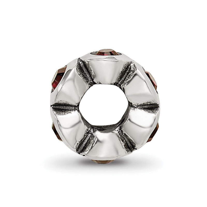 Sterling Silver Reflections January Preciosa Crystal Birthstone Bead