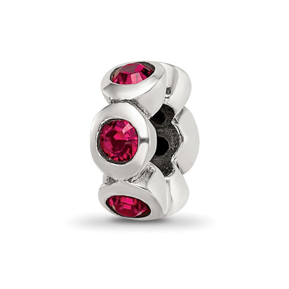 Sterling Silver Reflections July Preciosa Crystal Birthstone Bead