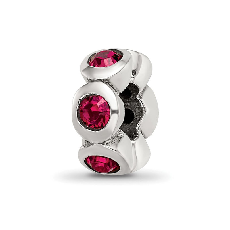 Sterling Silver Reflections July Preciosa Crystal Birthstone Bead