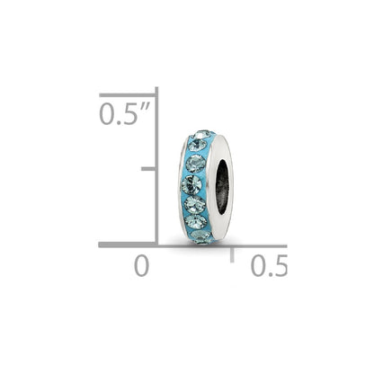 Sterling Silver Reflections Dec Single Row Preciosa Crystal Bead