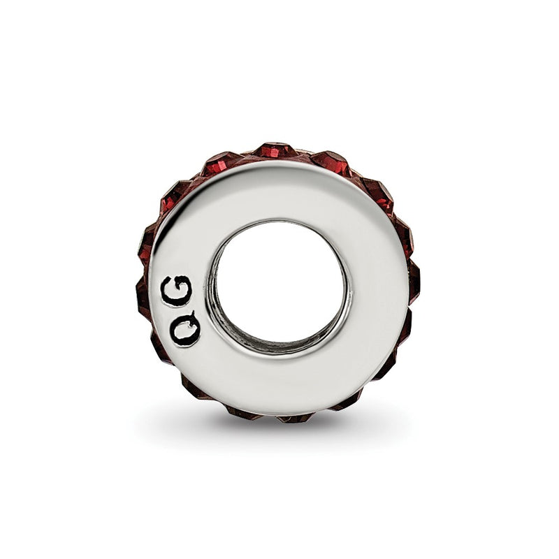 Sterling Silver Reflections Jan Single Row Preciosa Crystal Bead
