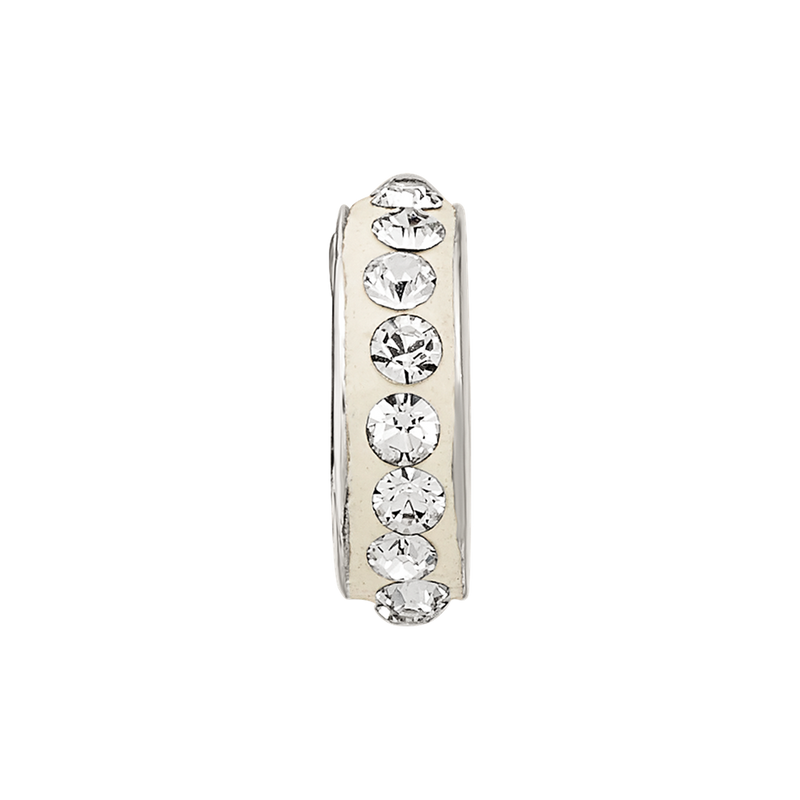 Sterling Silver Reflections April Single Row Preciosa Crystal Bead