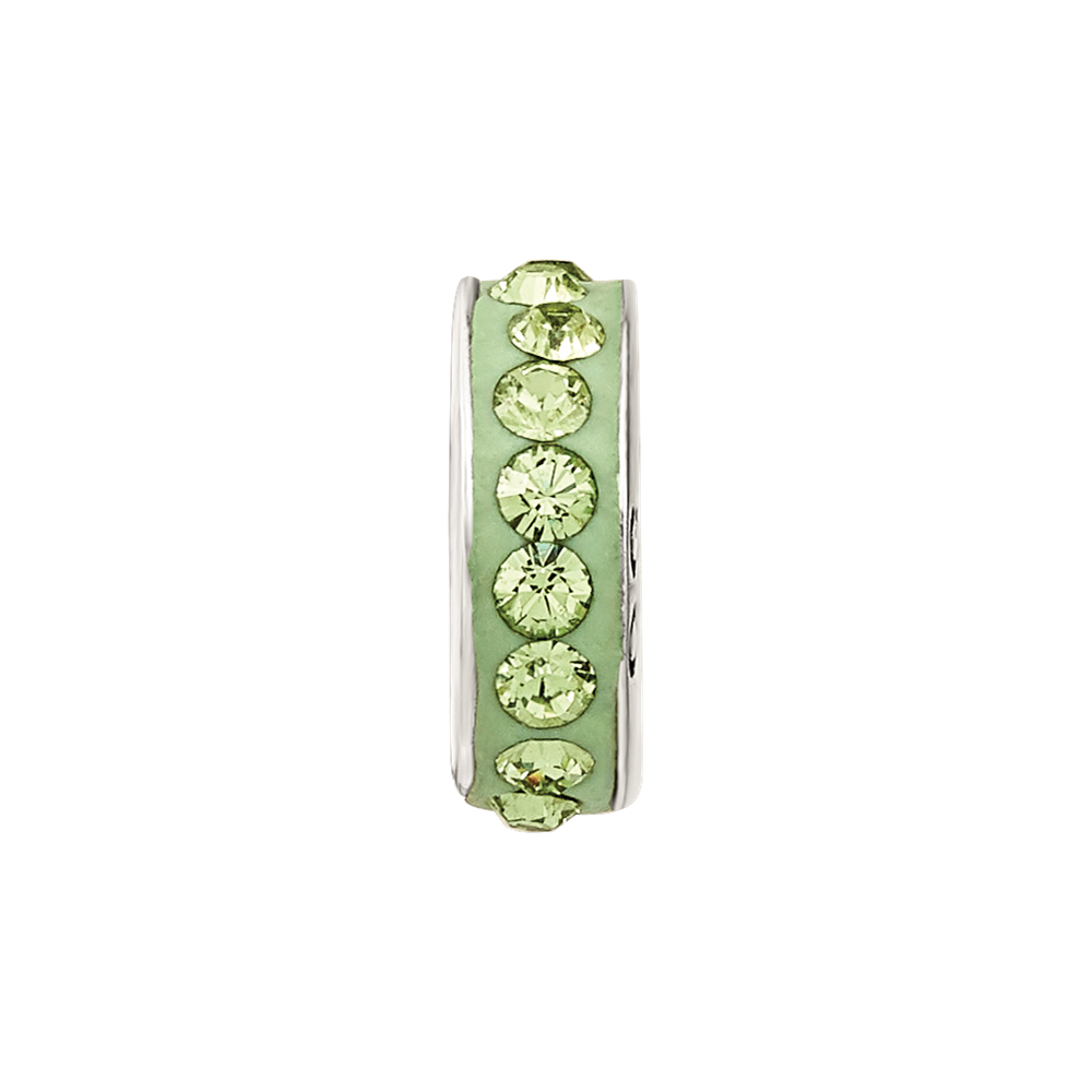 Sterling Silver Reflections August Single Row Preciosa Crystal Bead