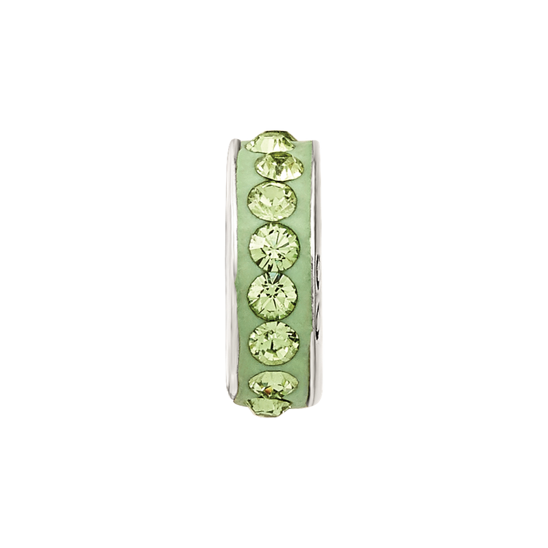 Sterling Silver Reflections August Single Row Preciosa Crystal Bead
