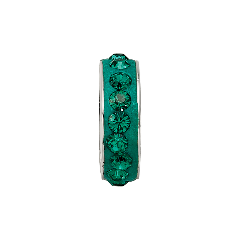 Sterling Silver Reflections May Single Row Preciosa Crystal Bead