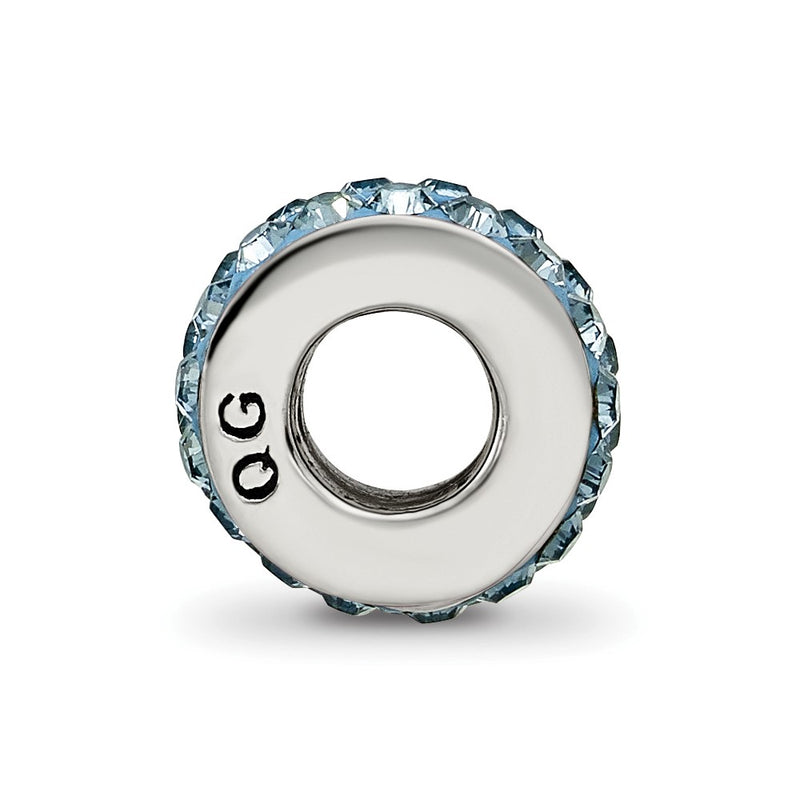 Sterling Silver Reflections Dec Double Row Preciosa Crystal Bead