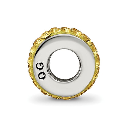 Sterling Silver Reflections Nov Double Row Preciosa Crystal Bead