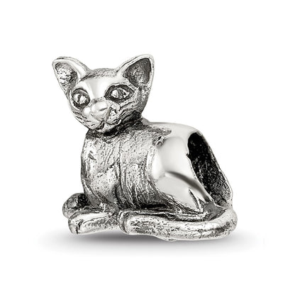 Sterling Silver Reflections Sphinx Cat Bead