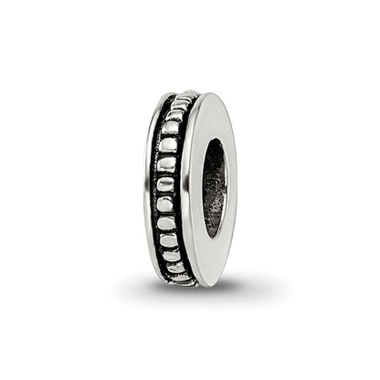 Sterling Silver Reflections Notched Spacer Bead