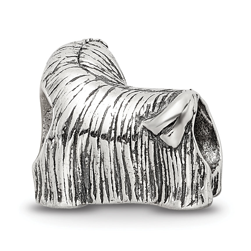 Sterling Silver Reflections Maltese Dog Bead