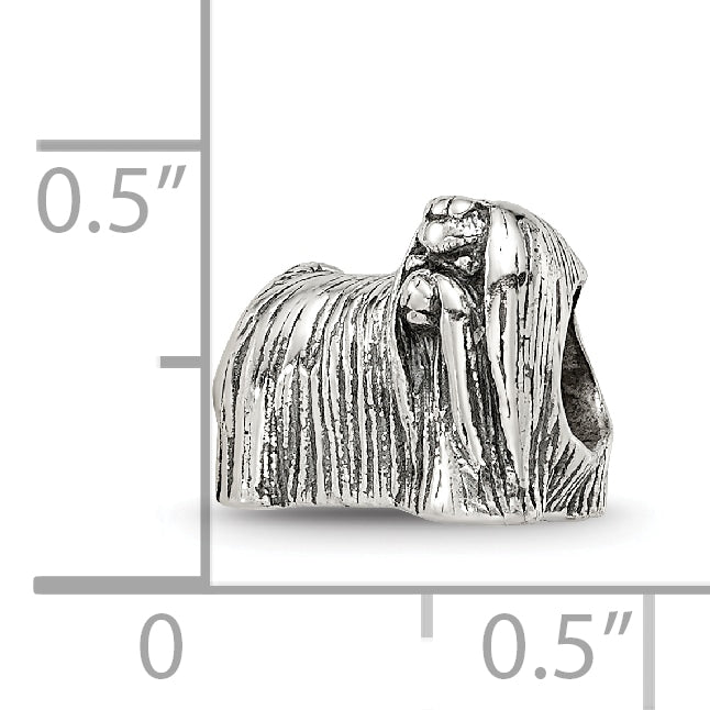 Sterling Silver Reflections Maltese Dog Bead