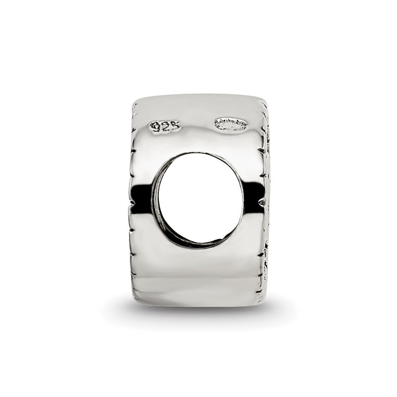 Sterling Silver Reflections 2-Sided Vegas Bead