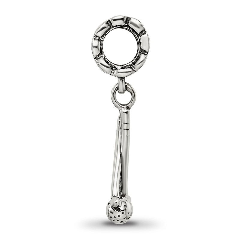 Sterling Silver Reflections Golf Clubs And Ball Dangle Bead