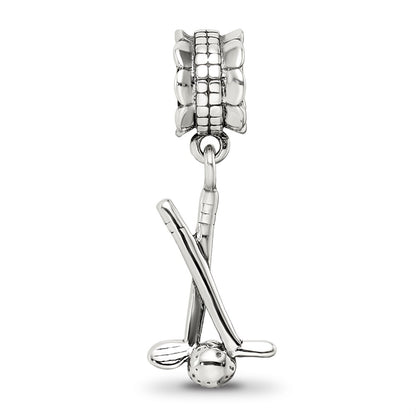 Sterling Silver Reflections Golf Clubs And Ball Dangle Bead