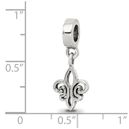Sterling Silver Reflections Fleur De Lis Dangle Bead