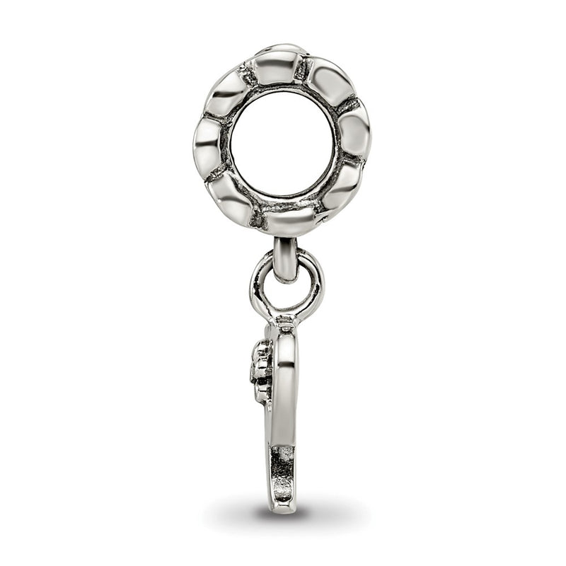 Sterling Silver Reflections Letter P Dangle Bead