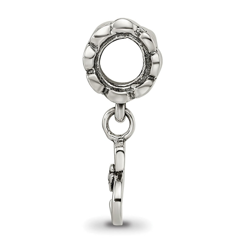 Sterling Silver Reflections Letter S Dangle Bead