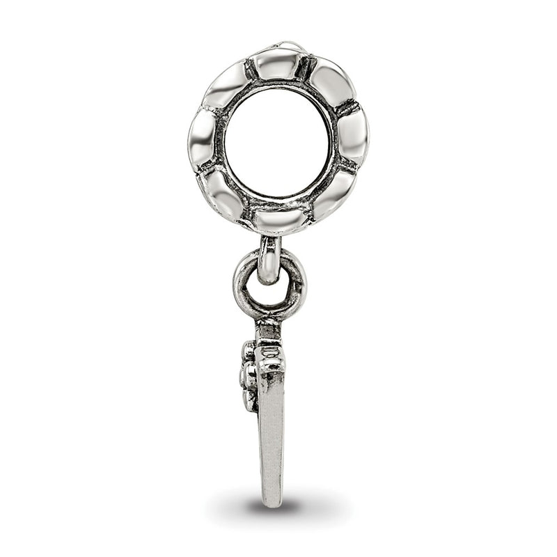 Sterling Silver Reflections Letter V Dangle Bead