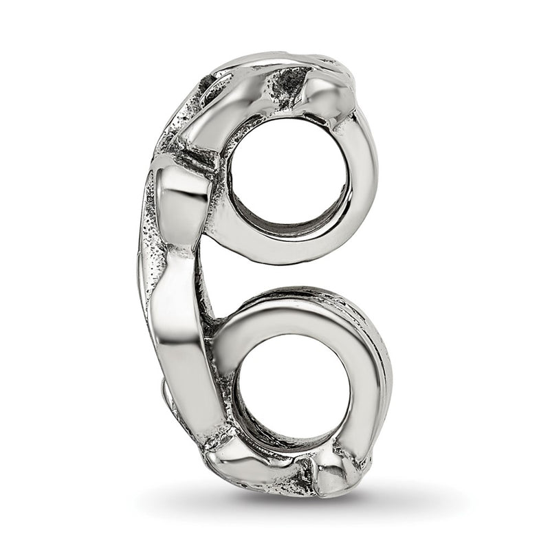 Sterling Silver Reflections Scroll Connector Bead