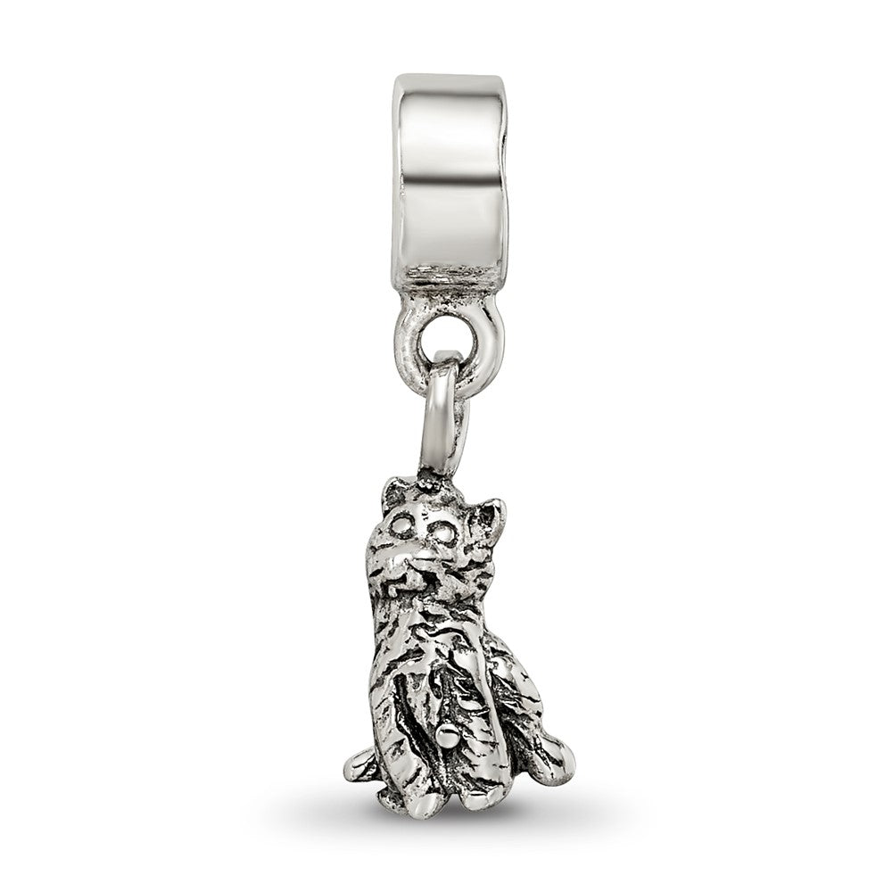 Sterling Silver Kids Collection Cat Dangle Reflections Bead