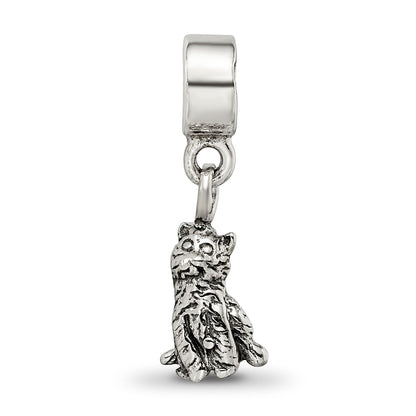 Sterling Silver Kids Collection Cat Dangle Reflections Bead