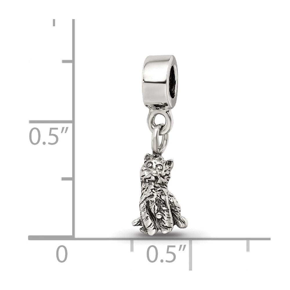Sterling Silver Kids Collection Cat Dangle Reflections Bead