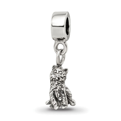 Sterling Silver Kids Collection Cat Dangle Reflections Bead