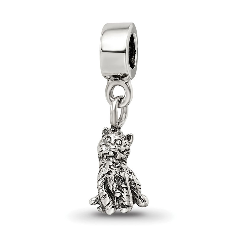 Sterling Silver Kids Collection Cat Dangle Reflections Bead