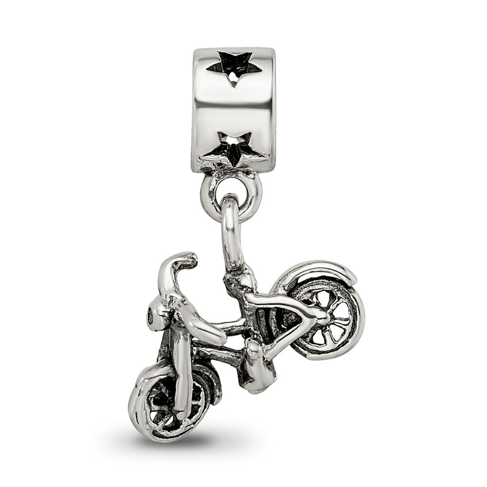 Sterling Silver Kids Collection Bicycle Dangle Reflections Bead