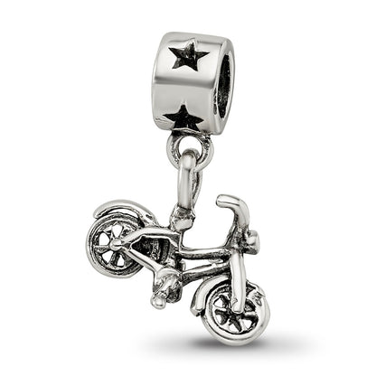 Sterling Silver Kids Collection Bicycle Dangle Reflections Bead