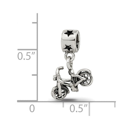 Sterling Silver Kids Collection Bicycle Dangle Reflections Bead