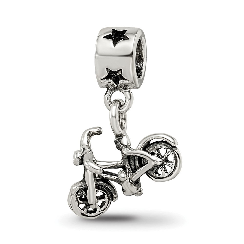 Sterling Silver Kids Collection Bicycle Dangle Reflections Bead