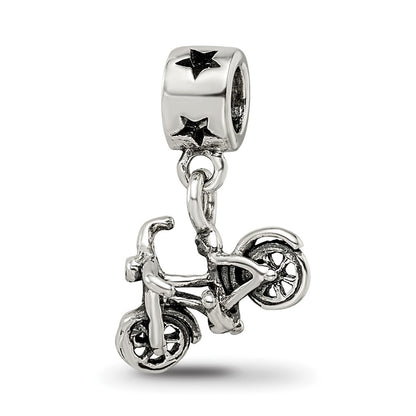 Sterling Silver Kids Collection Bicycle Dangle Reflections Bead