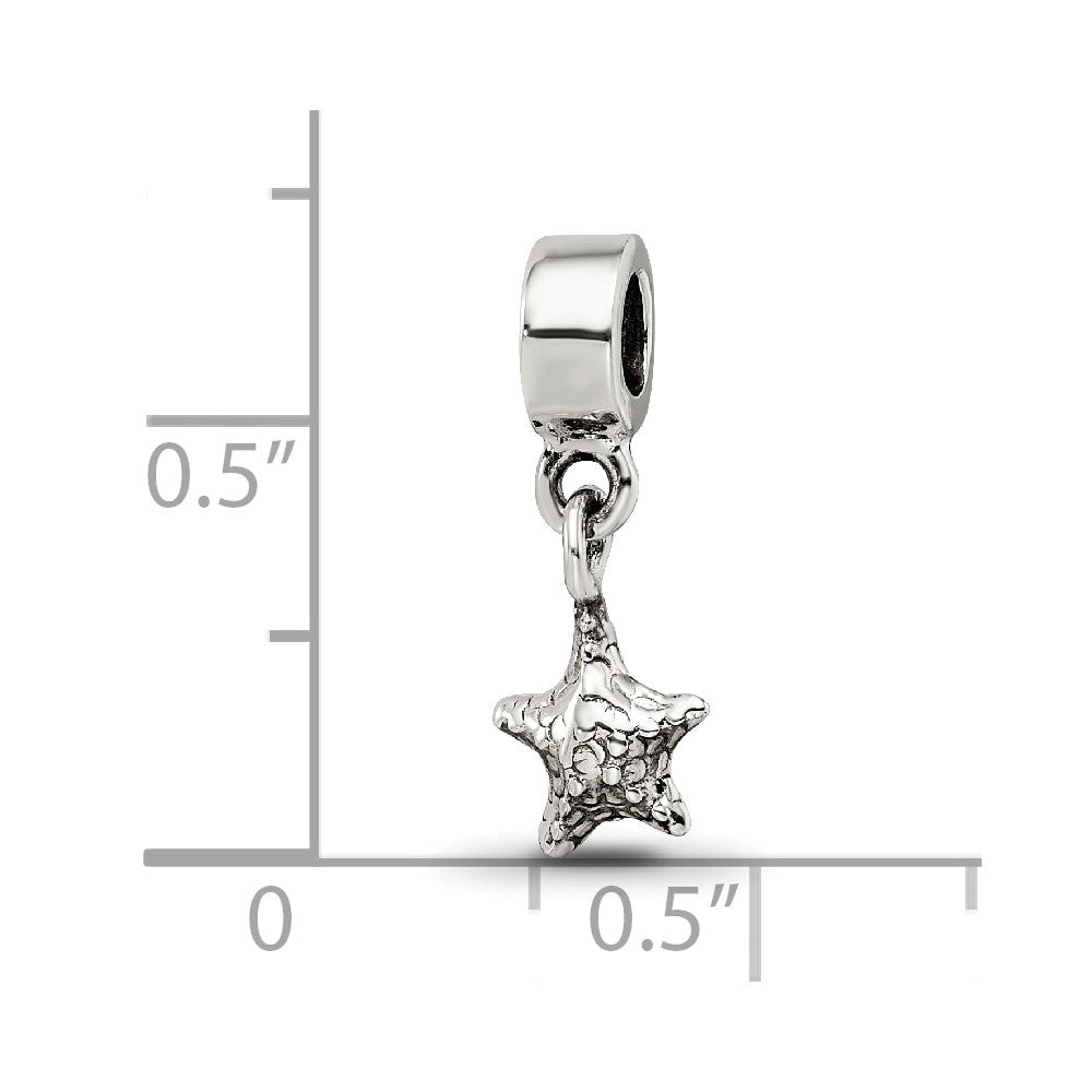 Sterling Silver Kids Collection Star Dangle Reflections Bead