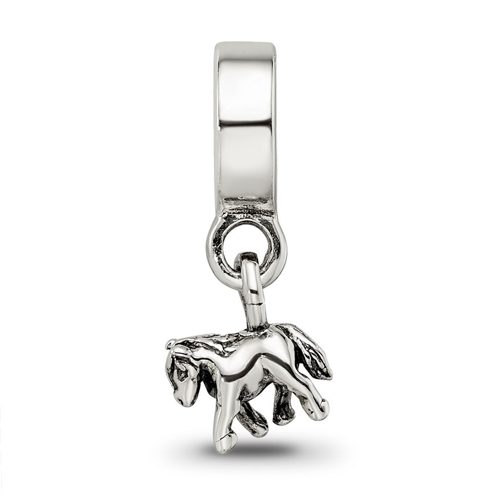 Sterling Silver Kids Collection Pony Dangle Reflections Bead