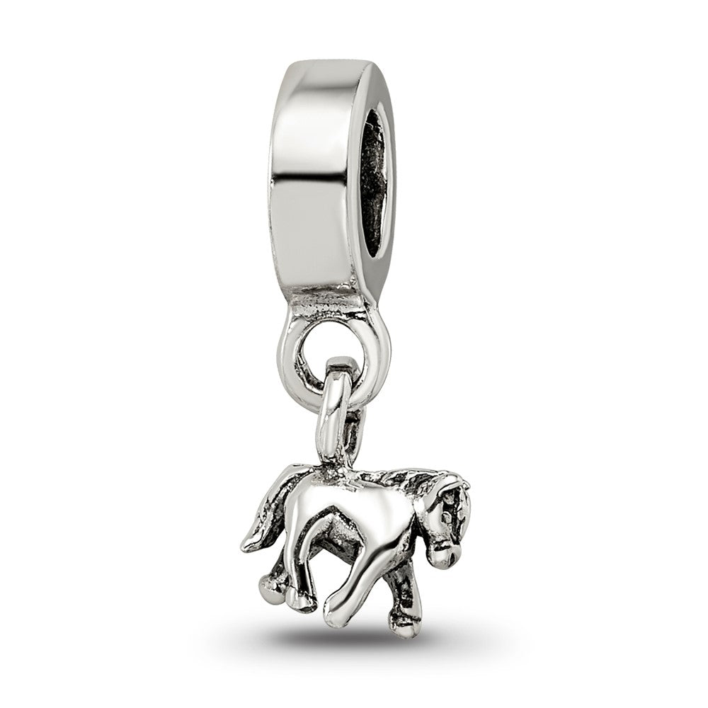 Sterling Silver Kids Collection Pony Dangle Reflections Bead