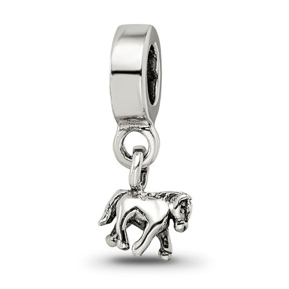 Sterling Silver Kids Collection Pony Dangle Reflections Bead