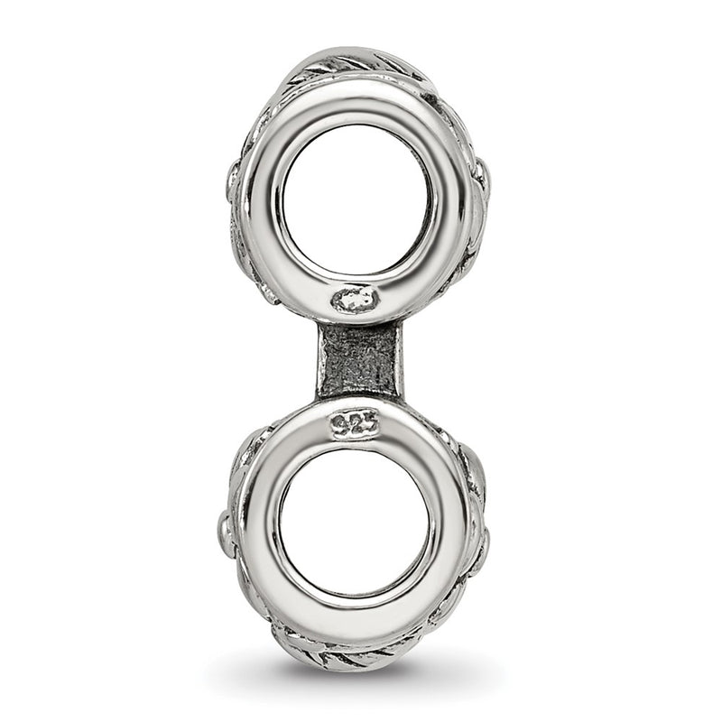 Sterling Silver Reflections Floral Connector Bead