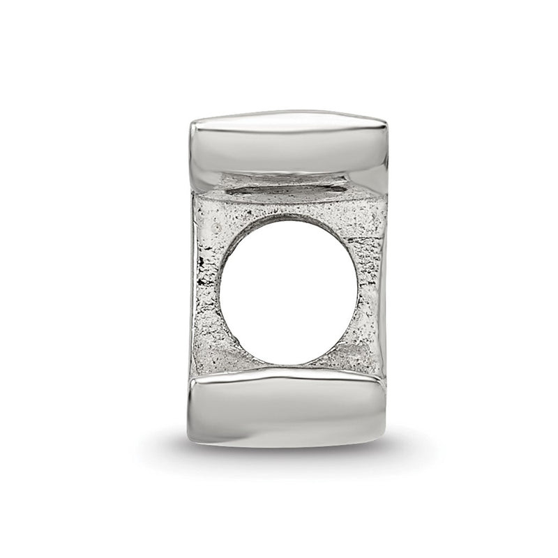Sterling Silver Reflections Letter I Script Bead