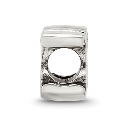 Sterling Silver Reflections Letter K Script Bead