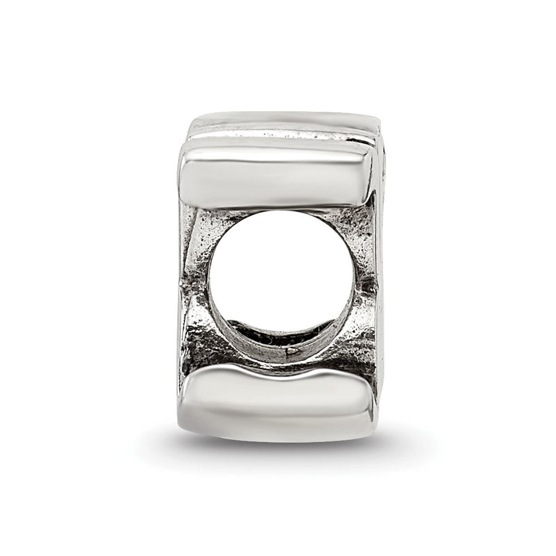 Sterling Silver Reflections Letter K Script Bead