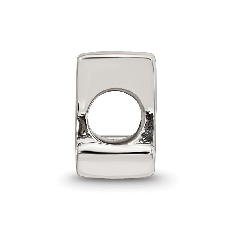 Sterling Silver Reflections Letter M Script Bead