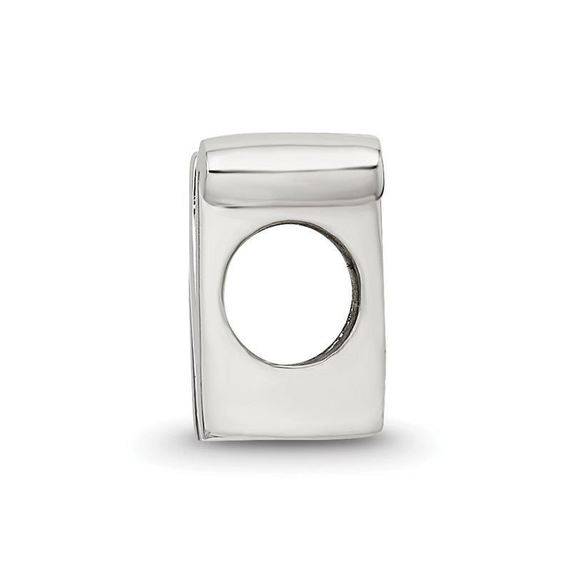 Sterling Silver Reflections Letter N Script Bead