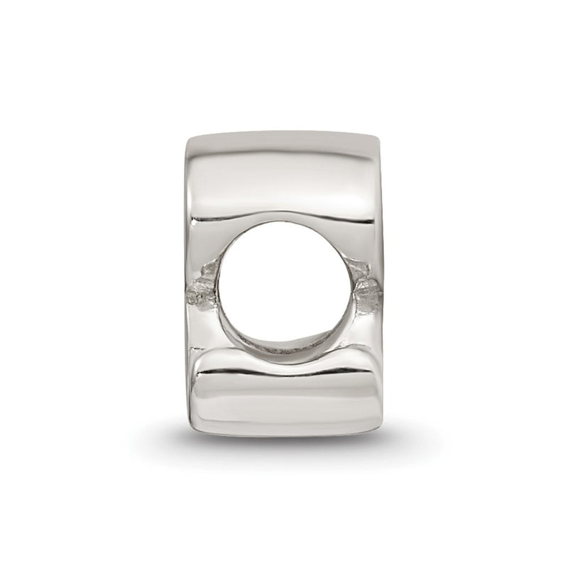 Sterling Silver Reflections Letter R Script Bead