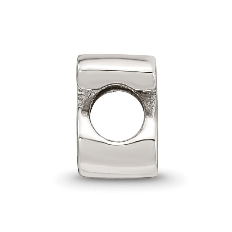 Sterling Silver Reflections Letter S Script Bead