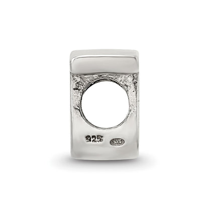 Sterling Silver Reflections Letter T Script Bead